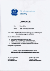 GE Security Seminar Planung und Ausführung von Brandmeldeanlagen